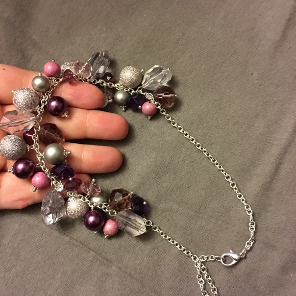 Purple and Silver Necklace 5/$25 - Picture 1 of 2